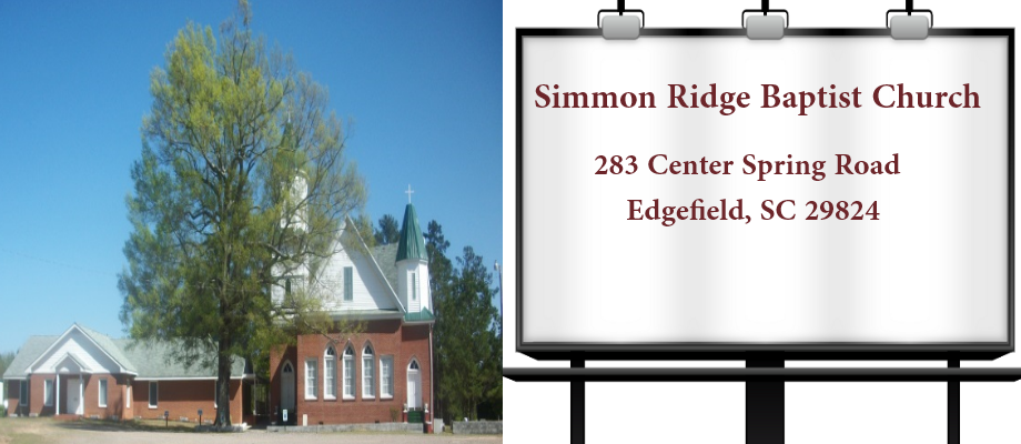 The First Union – Simmon Ridge Sumaritan Baptist Association